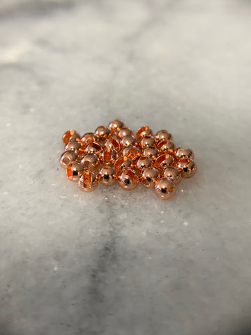 Slotted Tungsten Beads- Copper 30 Pack